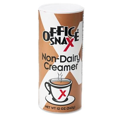 Office Snax 00020CT Reclosable Canister of Powder Non-Dairy Creamer, 12oz, 24/Carton - Carton of 24