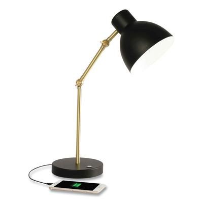 OttLite CS01B19SHPR Wellness Series Adapt LED Desk Lamp, 7" to 22" High, Black OTTCS01B19SHPR