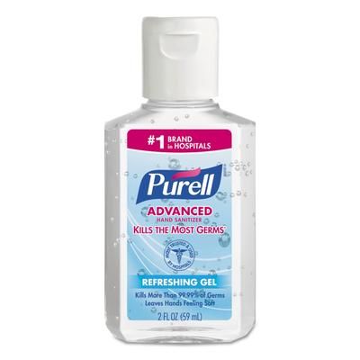 Purell 9605-24 Advanced Hand Sanitizer Refreshing Gel, Clean Scent, 2 oz, Squeeze Bottle, 24/Carton - Case of 24 960524GOJ