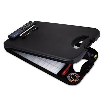 Saunders 00534 DeskMate II w/Calculator, 1/2" Clip Cap, 8 1/2 x 12 Sheets, Black