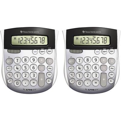 Texas Instruments TI1795SVBD Calculators, TI-1795, Mini, Dual Power, 4-7/8" x 5-2/3" x 1", 2/BD, Solar