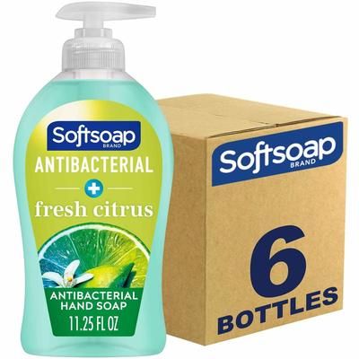 Softsoap US03563ACT Antibacterial Soap Pump, Fresh Citrus Scent, 11.3 fl oz, 6/Carton - Case of 6 CPCUS03563ACT