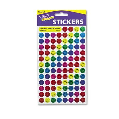 Trend Enterprises T46909MP Sparkle Smile Stickers, Variety Pack, 1300 Colored Stickers TEIT46909MP