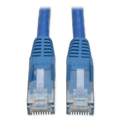 Tripp Lite N201010BL Cat6 Gigabit Snagless Molded Patch Cable, RJ45 (M/M), 10 ft., Blue TRPN201010BL