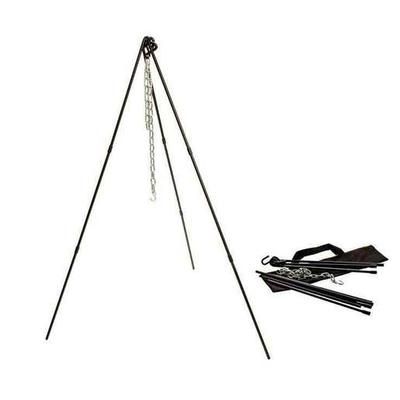 Lodge Adjustable Camp Cooking Tripod - Black