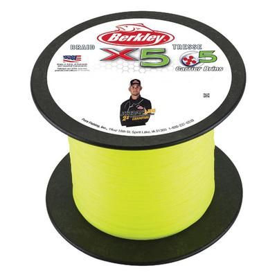 Berkley Jordan Lee x5 Braided Fishing Line - 328yds - Flame Green