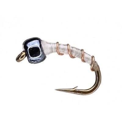 RoundRocks Miracle Midge Fly - 6 Pack - White 18