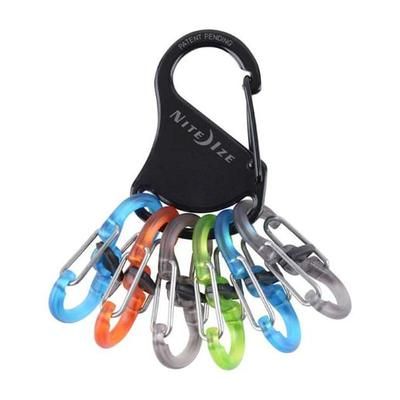 Nite Ize Keyrack Locker Polycarbonate S-Biner Microlocks - Black 1