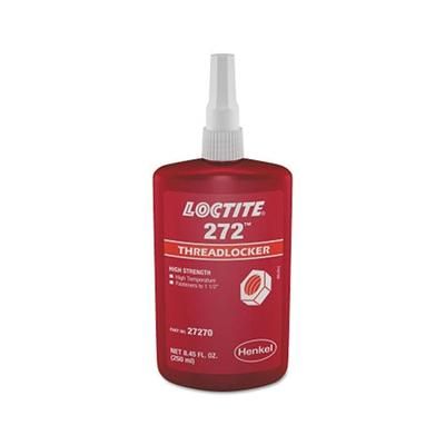 Loctite 272 Threadlocker, High Temp/High Strength, 250 mL, Red (442-195542)
