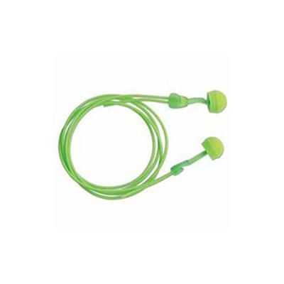 Moldex Glide(R) Foam No Roll Twist-In Earplugs, Green, Corded (507-6945)