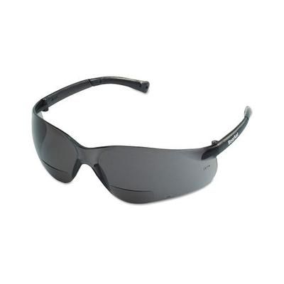 MCR Safety BearKat BK1 Series Bifocal Readers Safety Glasses, Gray Lens, 2.0 Dipter, Gray Frame (135-BKH20G)