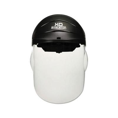 MCR Safety XO Skeleton Headgear with Molded Faceshield, Hardcoat, Clear, Polycarb, 12-1/2 in L x 9 in H (135-104)
