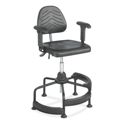 Safco Adjustable T Pad Armrests for SAF 5120, Black, Pair (SAF5144)