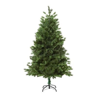 Albero artificiale gigante con rami e base pieghevole in pvc verde
