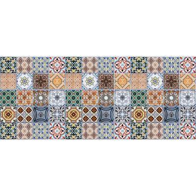 Tappeto in Vinile con motivi mattonelle multicolore 175x74cm