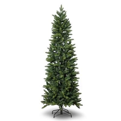 Albero di Natale slim in PE + PVC di 210 cm
