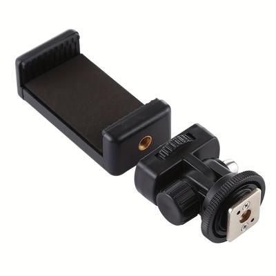 TEMU Smartphone Tripod Mount Adapter For Dslr Cameras - Low-angle Viewing Monitor Bracket, Compatible With & , Durable Plastic Construction