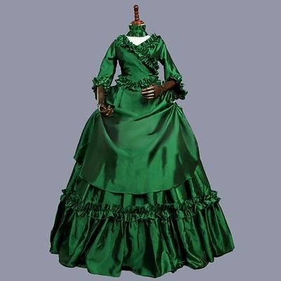 Rococò Vittoriano Abito da Ballo Costume da festa Mascherata Abito da Ballo Costume Per donna Reale Mascherata Carnevale Feste Halloween Adulti Vestito
