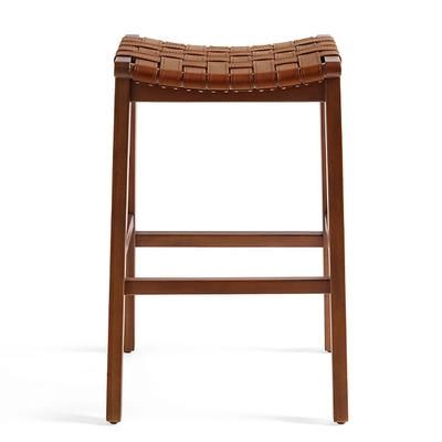 Sabino Backless Bar & Counter Stool - Bar Height (30" Seat), Hickory/Bar Height - Grandin Road