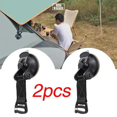 Suction Cup Anchor Strong Tent Securing Hook Heavy Duty Tie Down Car Outdoor Camping Awning Tarp Canopy Carabiner