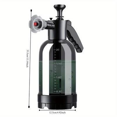 TEMU High-pressure Foam Spray Bottle For Car Wash - Durable Plastic, Essential Auto Maintenance Tool