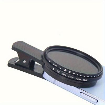 TEMU 52mm Clip-on Cpl Polarizer For Smartphone Cameras - High-, & Reusable, Enhances Photo & Video Quality, Ideal For