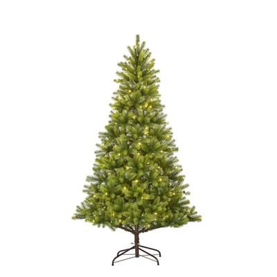 Albero di Natale artificiale verde con illuminazione a LED alt.210