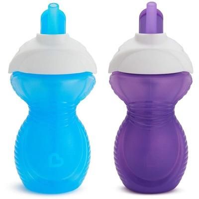Munchkin Click Lock 9oz Flip Straw Cup, 2pk - Deco (Colors Vary)