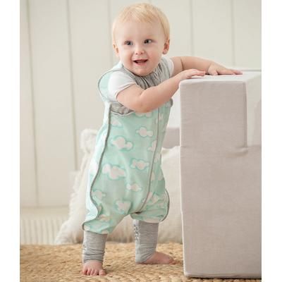 Love To Dream Sleep Suit Organic Lite .2 TOG, 24-36 M - Daydream Turquoise