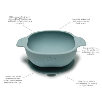 Loulou Lollipop Silicone Snack Bowl - Born to be Wild - Blue