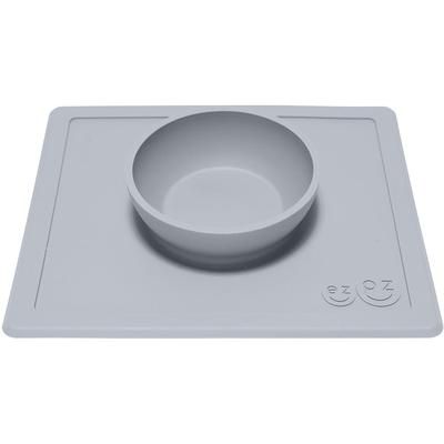 EZPZ Happy Mat Placemat & Bowl - Pewter