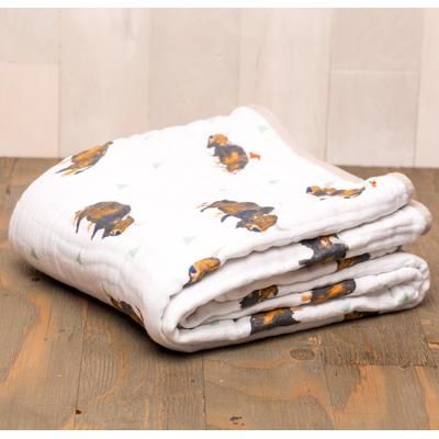 Little Unicorn Cotton Muslin Quilt - Bison