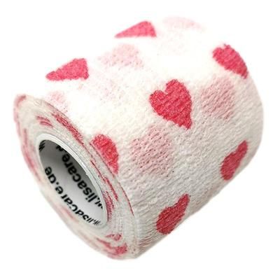 LisaCare Benda coesiva 5cm - Cuori Bianco 4 pz Bendaggio/i