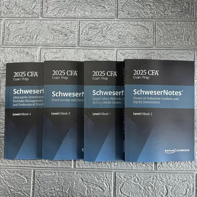 2025 CFA Level 1 SchweserNotes English Notes Chartered Financial Analyst,Quantitative Methods,Paper Edition Textbook