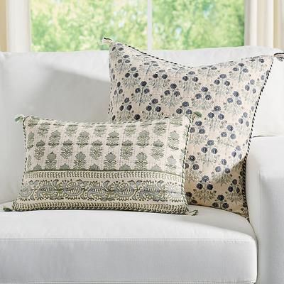 Reversible Odette Woven Pillow - 21" X 13" - Grandin Road