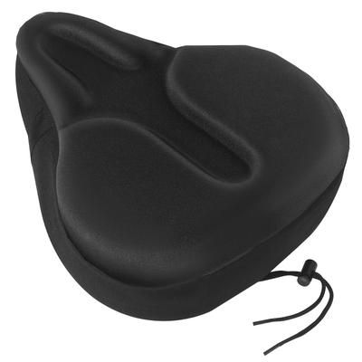 TEMU Silicone Bike Seat Cushion - Shock-absorbing, Extra & Wide Cover For, Mountain & Road Bikes - , Black