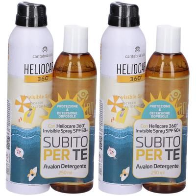 Heliocare Invisible Spray Spf50+ 200 Ml + Avalon Detergente Fluido 250