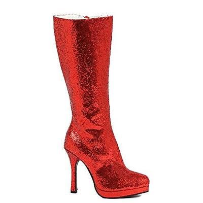 Metallico Brillanti Anni '80 Scarpe Stivali al ginocchio Tacco alto Paillettes Costume Per donna Costume di Carnevale Carnevale Feste Club Parata dell'Orgoglio Adulti Scarpe