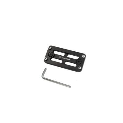 Double Tap Industries M-Lok to Arca Rail Adapter Plates 80mm Black AD-MA-80