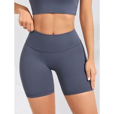 Yoga Shorts Women Fitness Shorts Girl Running High Waist Short Quick Drying Squat Proof Cycling Workout Gym Tight Shorts Black