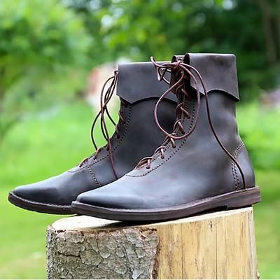 Medievale Rinascimento Scarpe Costume Per uomo Unisex Celtico Costumi da pirata Fantasia Halloween Carnevale Mascherata Festa / Sera LARP Fiera Rinascimentale Adulti Scarpe