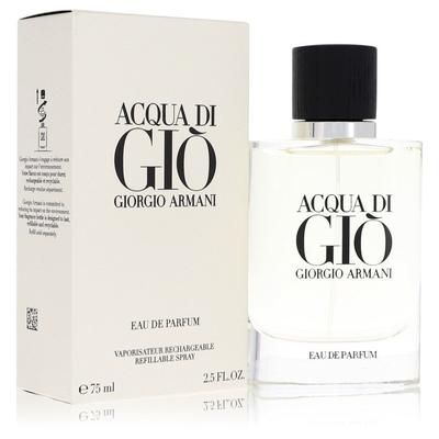 Acqua Di Gio For Men By Giorgio Armani Eau De Parfum Refillable Spray 2.5 Oz