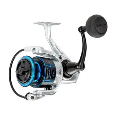 Quantum Strive Spinning Reel SZ 6000 Reel 4+1 Bearings 5.6-1 Ratio Rigid Aluminum Frame Graphite Rotor Sealed Design CFX200 Carbon Fiber Xtreme Drag