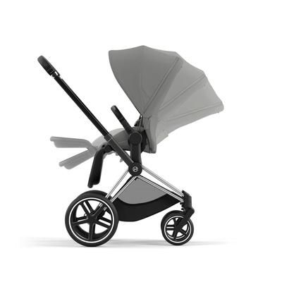 Cybex Priam 4 Stroller (One Box)- Chrome / Black / Mirage Grey