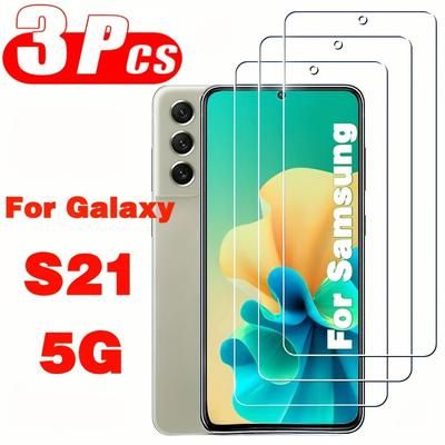TEMU 3pcs Screen Protector Glass For For Galaxy S21 S21 5g Tempered Glass Film For For Galaxy S21 S21 5g Tempered Glass Film