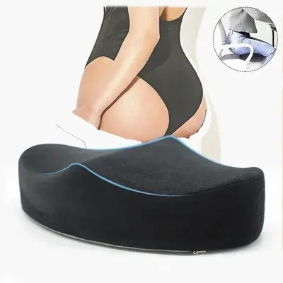 Coussin de chaise en mousse à mémoire de forme, oreiller de récupération BBL pour le bureau, siège après chirurgie, coussin de levage des fesses brésilien, Support des hanches