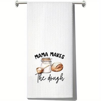 TEMU Sourdough Bread Kitchen Towel - 18x26 Inch, Polyester, Machine Washable, Perfect Gift For Baker Moms, Flour Bag, Making Dough