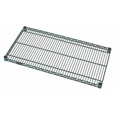 Quantum Food Service 2136P Epoxy Coated Wire Shelf - 36"W x 21"D, Green