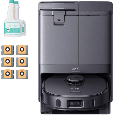 eufy X10 Pro Omni + 2 bottles of eufy Floor Cleaning Solution+6 Replacement Dustbags