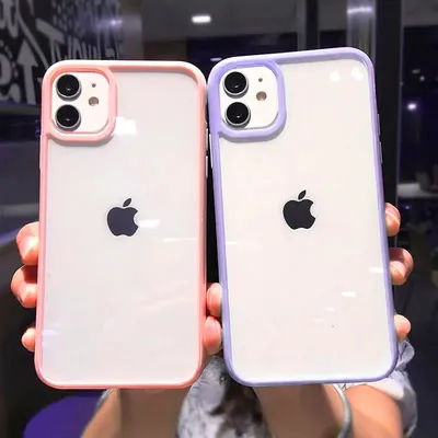 Silicone Soft Phone Case for iPhone 16 15 14 13 12 11 Pro Max 7 8 Plus Protective Candy Color For